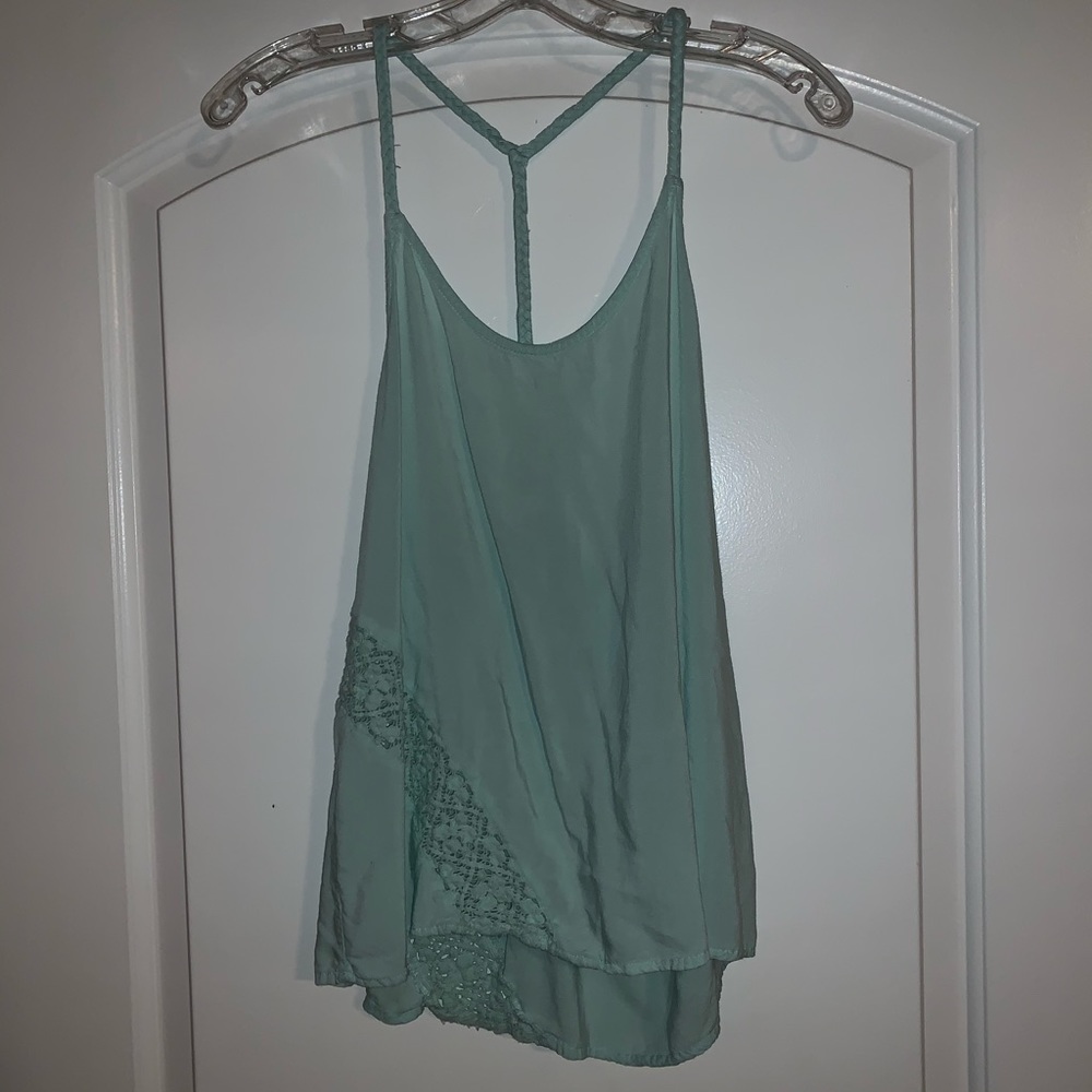 Teal Quiksilver tank top